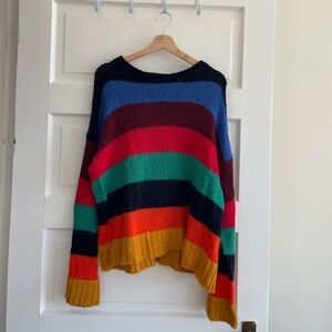 Colorful Striped Women's Sweater